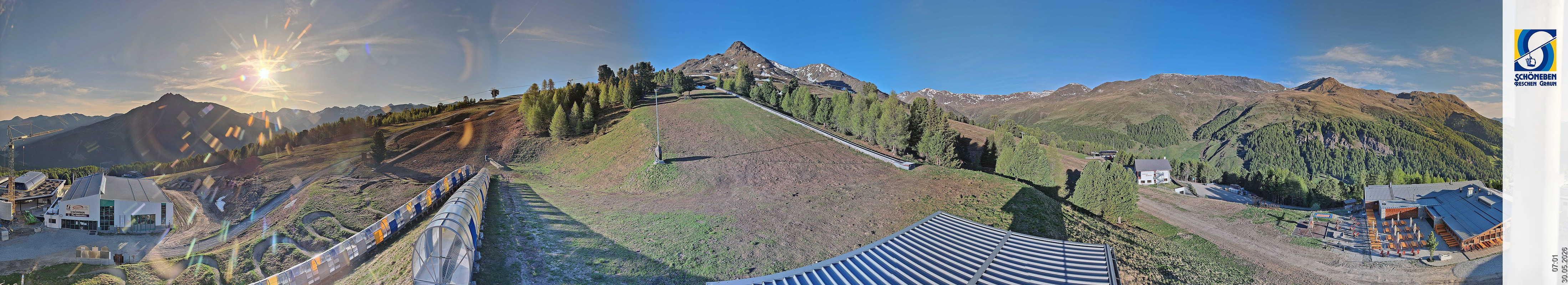 Archiv Foto Webcam Schöneben - Panoramablick von der Mittelstation