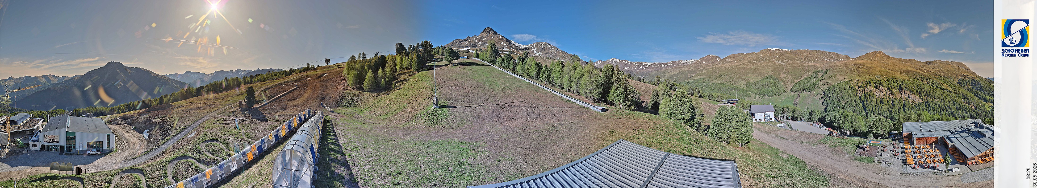 Archiv Foto Webcam Schöneben - Panoramablick von der Mittelstation