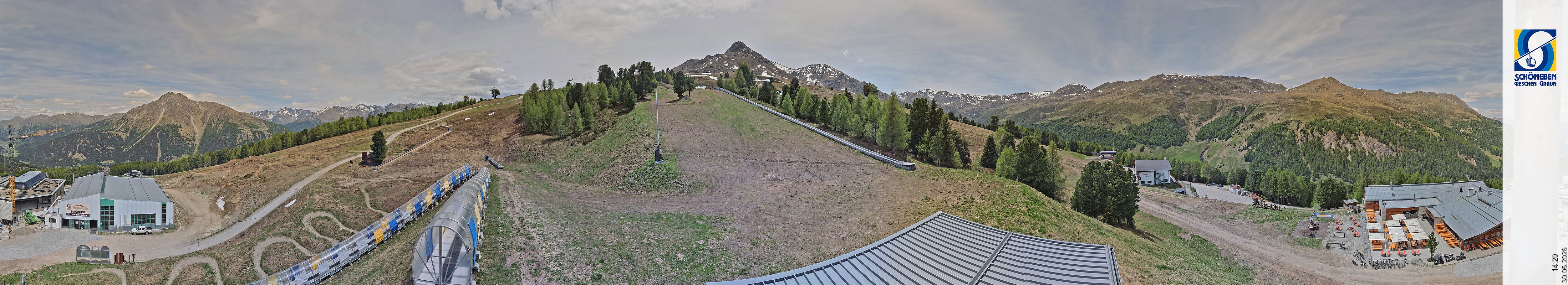Archiv Foto Webcam Schöneben - Panoramablick von der Mittelstation