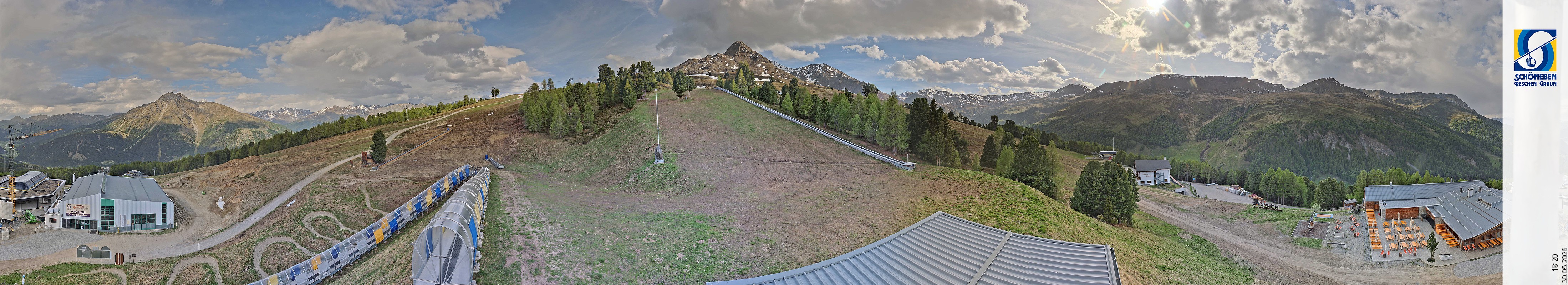 Archiv Foto Webcam Schöneben - Panoramablick von der Mittelstation