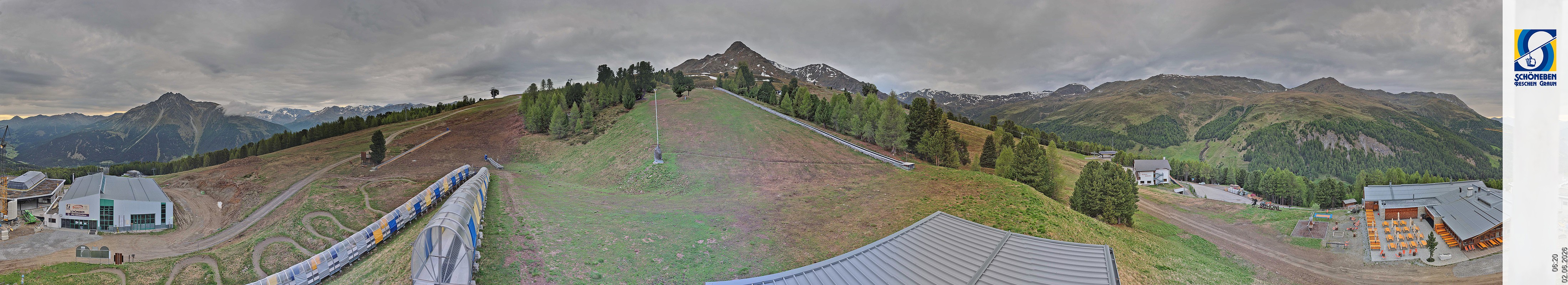 Archiv Foto Webcam Schöneben - Panoramablick von der Mittelstation