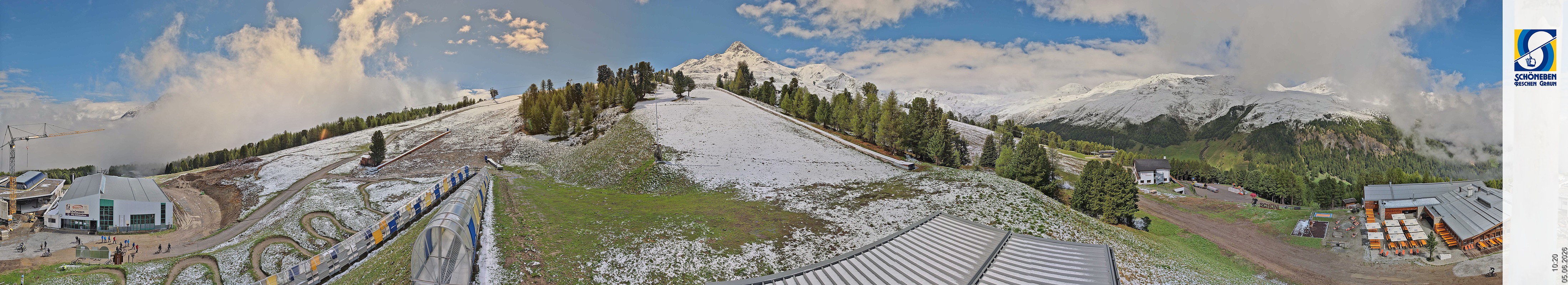 Archiv Foto Webcam Schöneben - Panoramablick von der Mittelstation