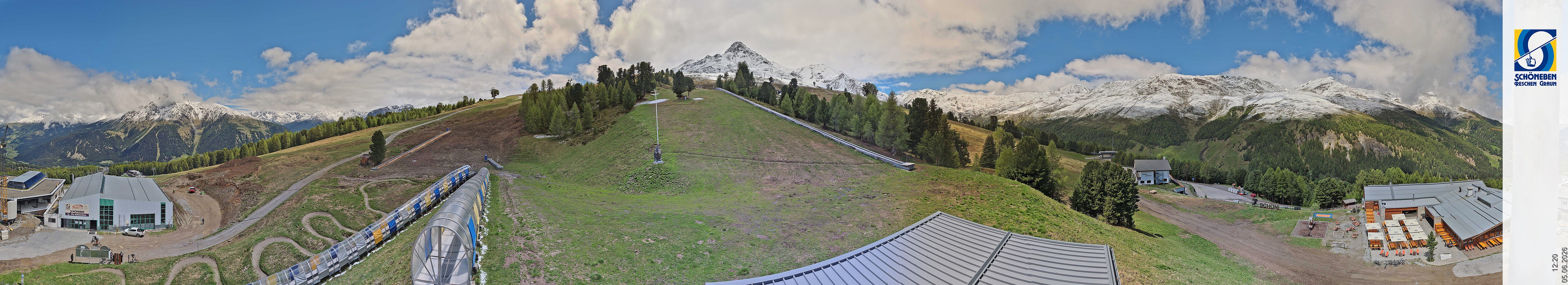 Archiv Foto Webcam Schöneben - Panoramablick von der Mittelstation