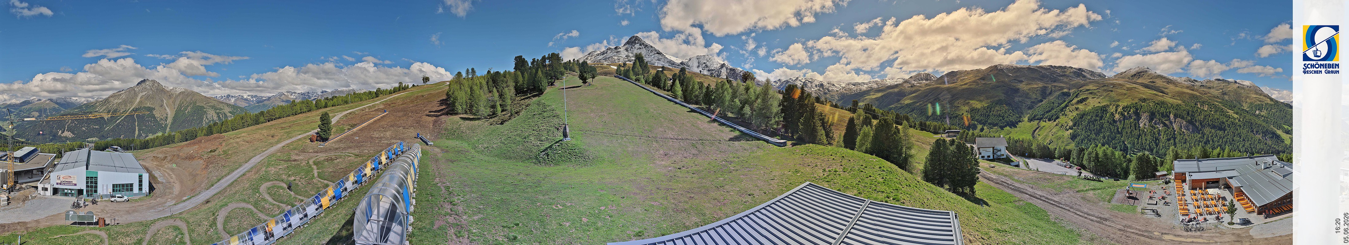Archiv Foto Webcam Schöneben - Panoramablick von der Mittelstation