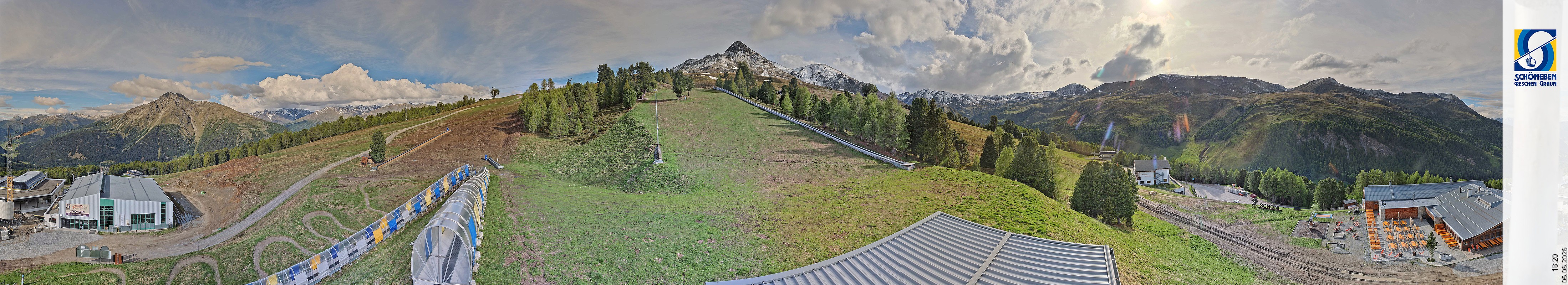 Archiv Foto Webcam Schöneben - Panoramablick von der Mittelstation