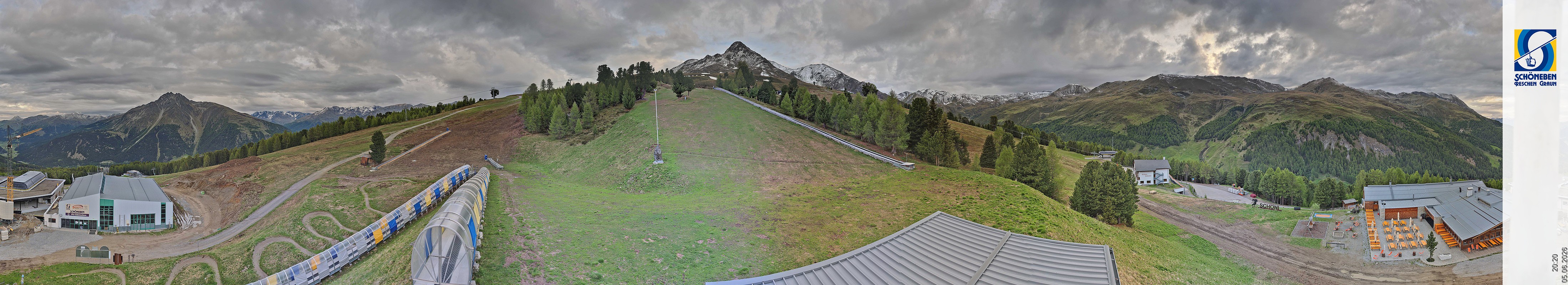 Archiv Foto Webcam Schöneben - Panoramablick von der Mittelstation