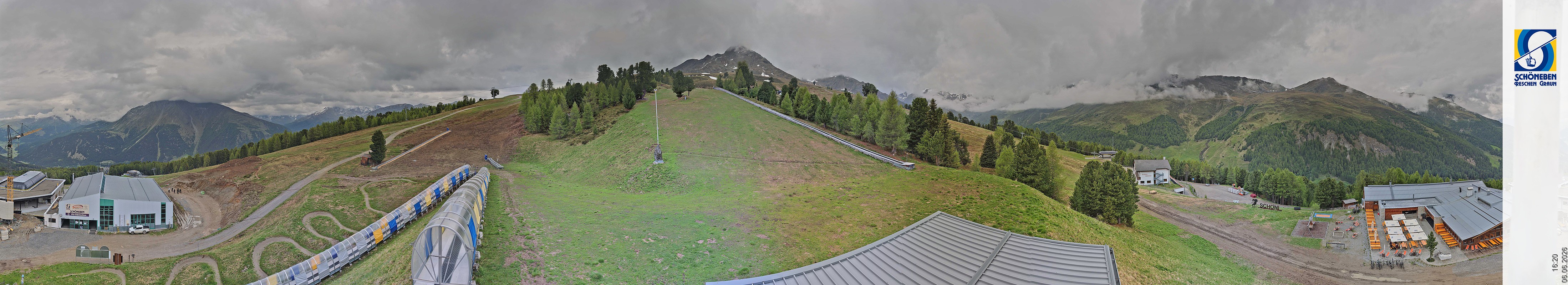 Archiv Foto Webcam Schöneben - Panoramablick von der Mittelstation