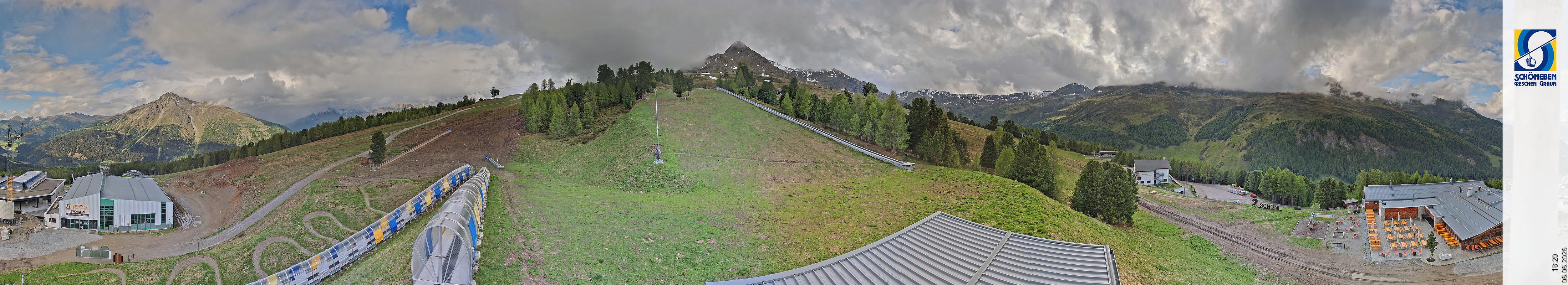 Archiv Foto Webcam Schöneben - Panoramablick von der Mittelstation