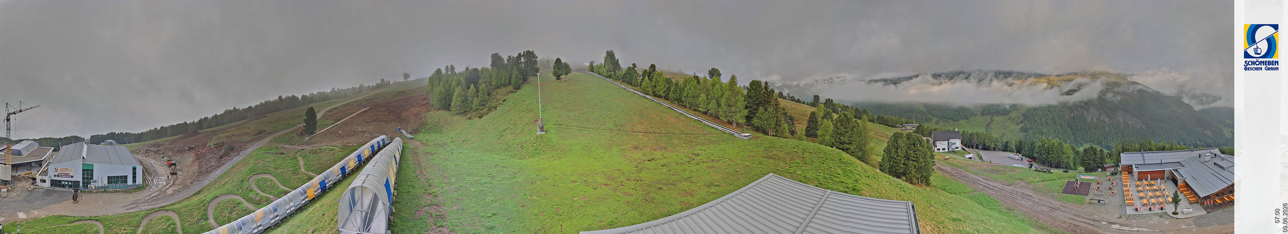Archiv Foto Webcam Schöneben - Panoramablick von der Mittelstation