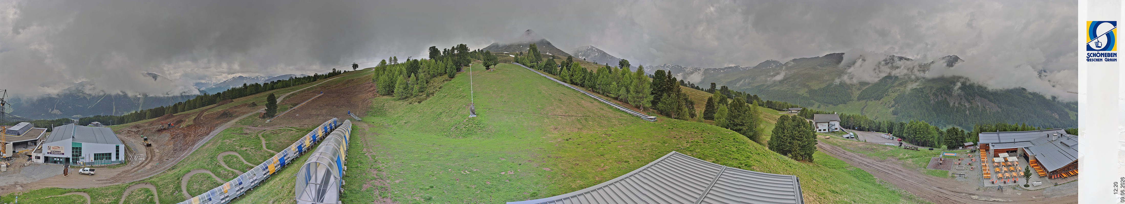 Archiv Foto Webcam Schöneben - Panoramablick von der Mittelstation