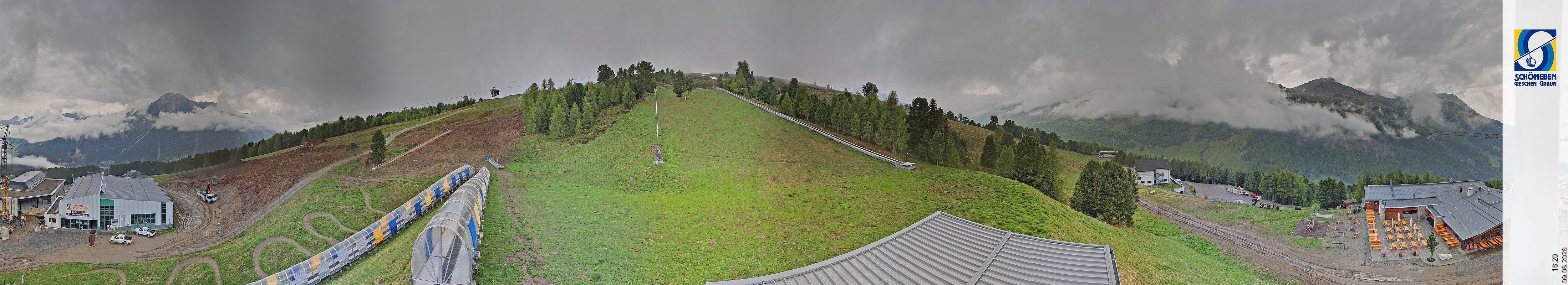 Archiv Foto Webcam Schöneben - Panoramablick von der Mittelstation