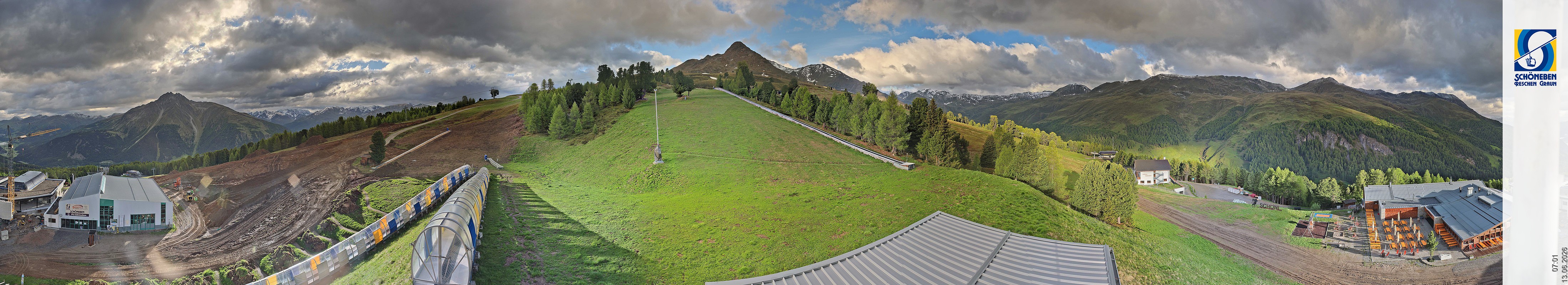 Archiv Foto Webcam Schöneben - Panoramablick von der Mittelstation