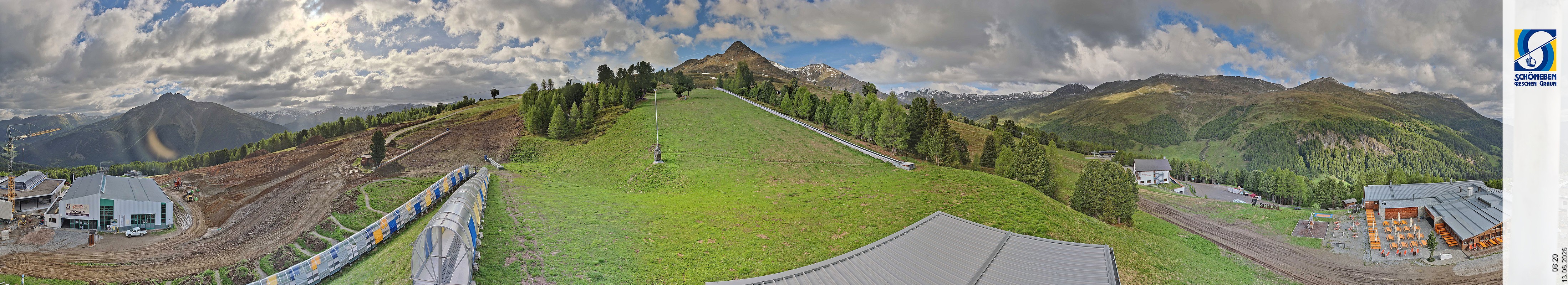 Archiv Foto Webcam Schöneben - Panoramablick von der Mittelstation
