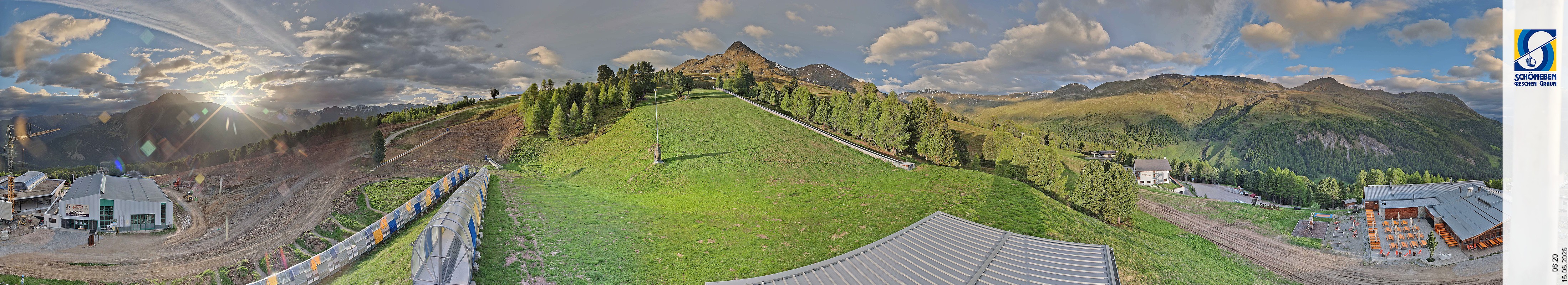 Archiv Foto Webcam Schöneben - Panoramablick von der Mittelstation