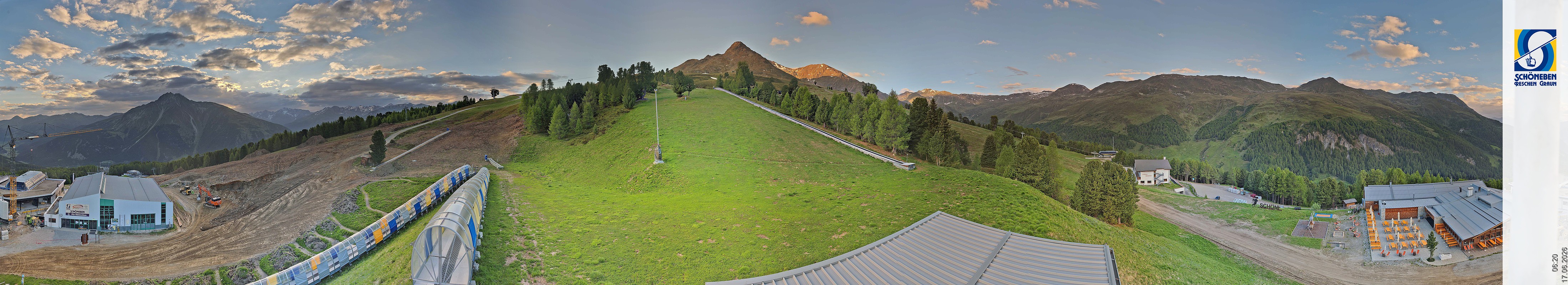 Archiv Foto Webcam Schöneben - Panoramablick von der Mittelstation