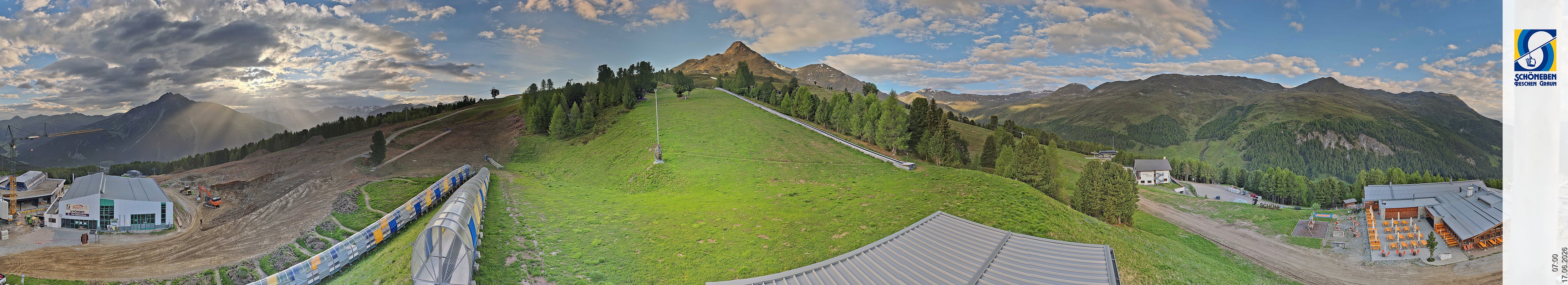 Archiv Foto Webcam Schöneben - Panoramablick von der Mittelstation