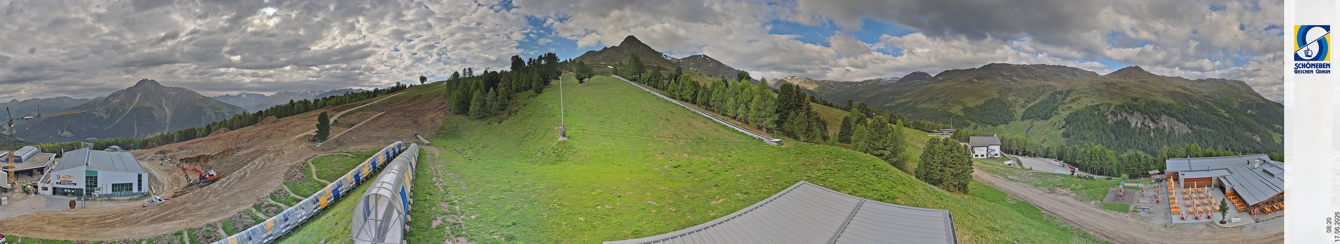 Archiv Foto Webcam Schöneben - Panoramablick von der Mittelstation