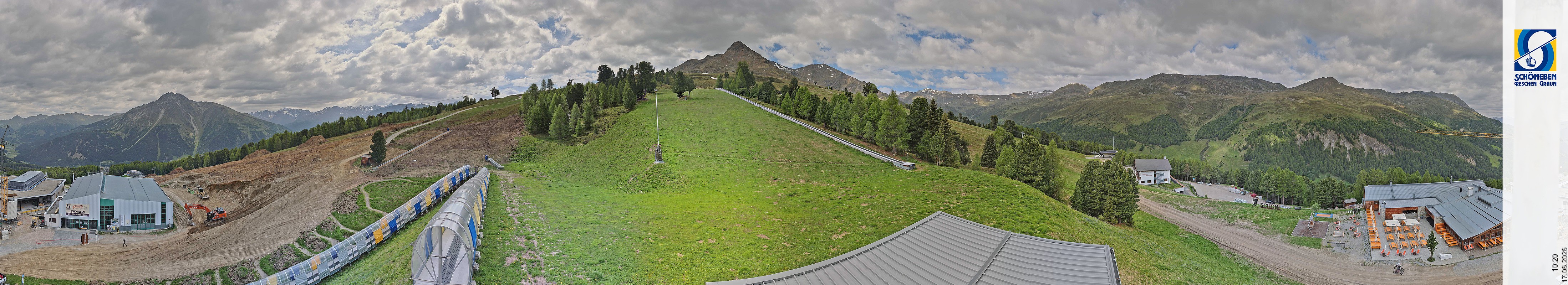 Archiv Foto Webcam Schöneben - Panoramablick von der Mittelstation