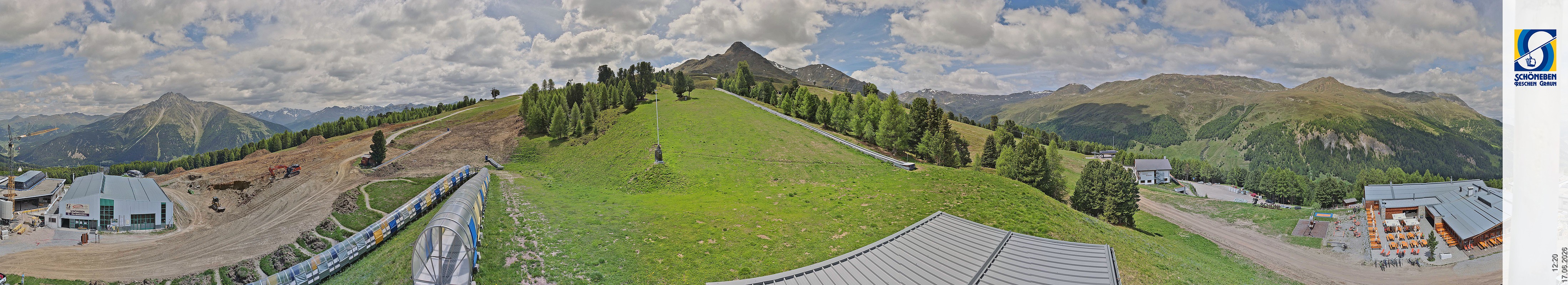 Archiv Foto Webcam Schöneben - Panoramablick von der Mittelstation
