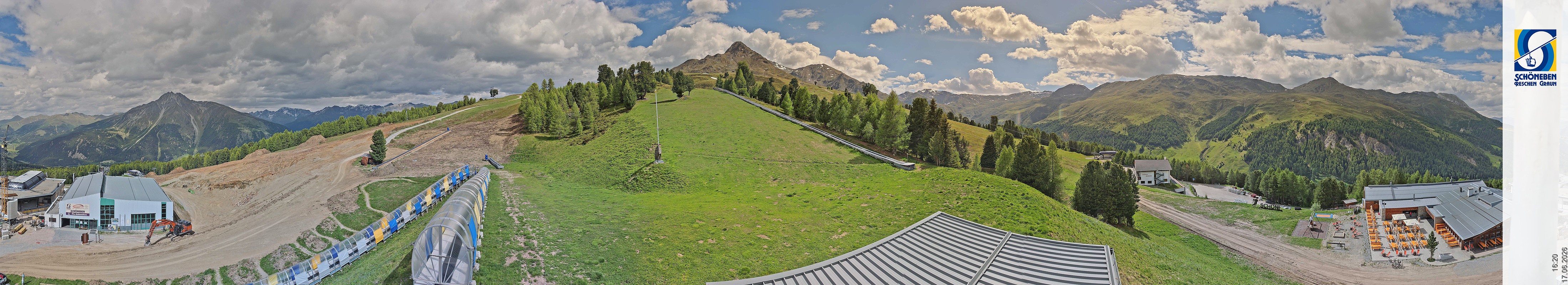 Archiv Foto Webcam Schöneben - Panoramablick von der Mittelstation