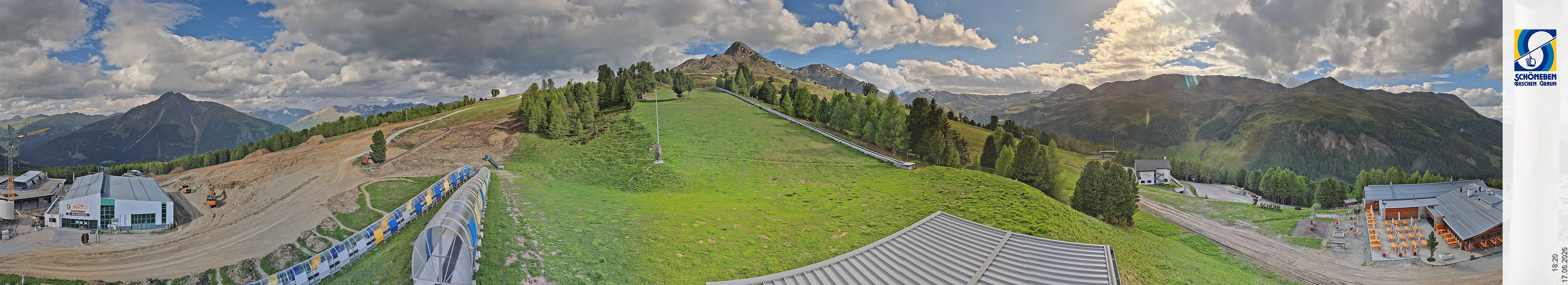 Archiv Foto Webcam Schöneben - Panoramablick von der Mittelstation