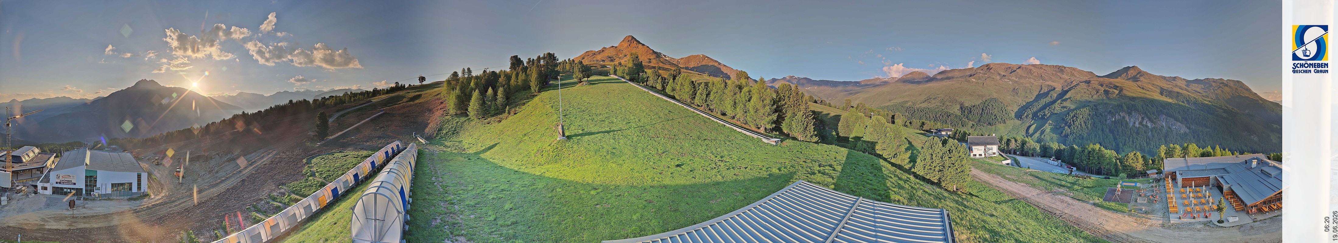 Archiv Foto Webcam Schöneben - Panoramablick von der Mittelstation