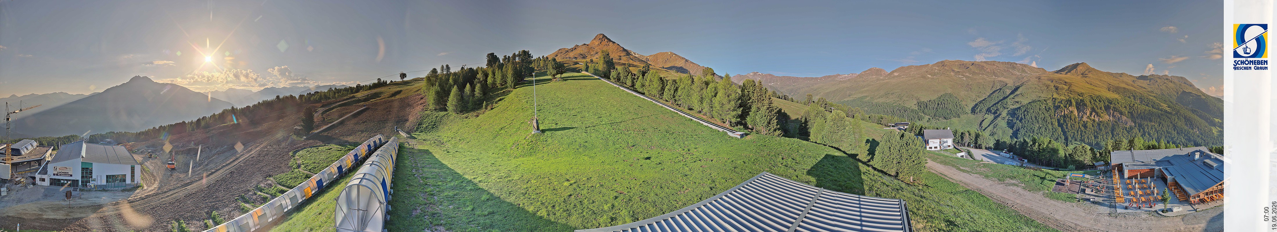 Archiv Foto Webcam Schöneben - Panoramablick von der Mittelstation