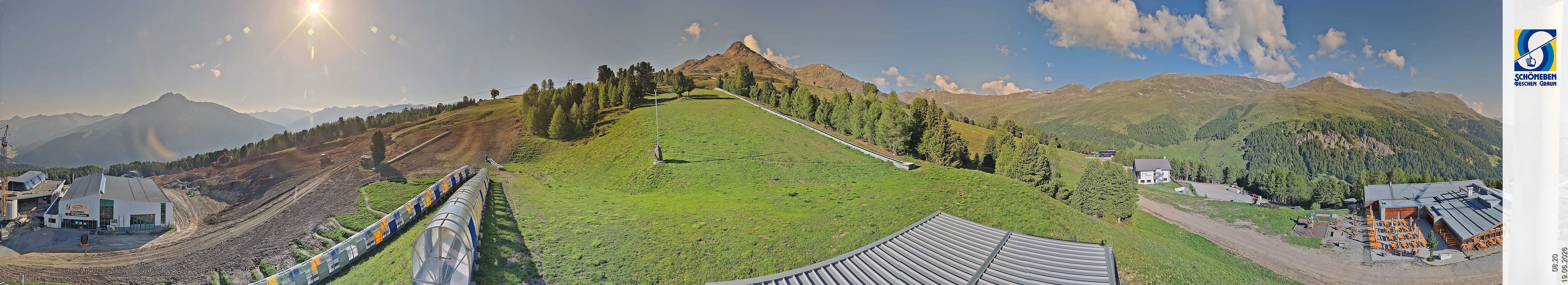 Archiv Foto Webcam Schöneben - Panoramablick von der Mittelstation