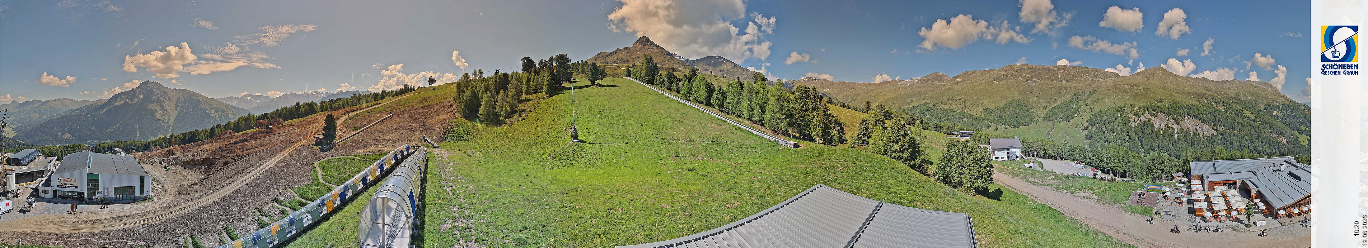 Archiv Foto Webcam Schöneben - Panoramablick von der Mittelstation