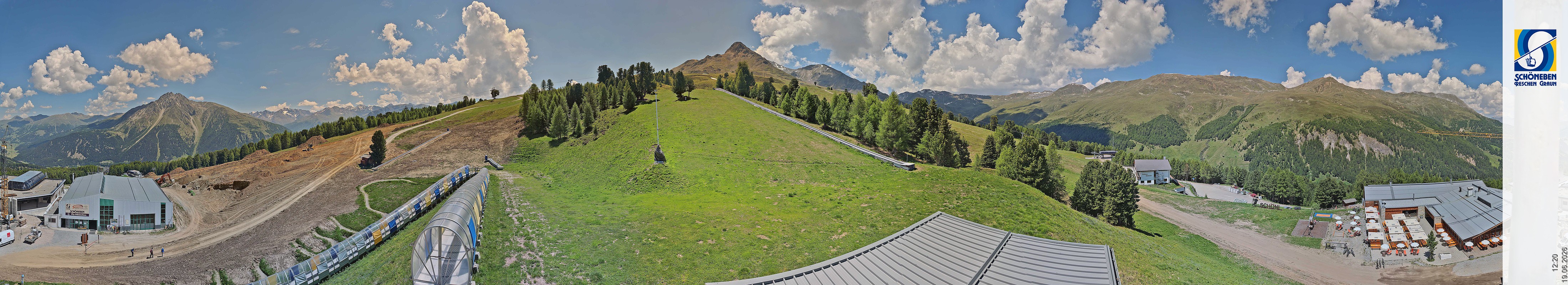 Archiv Foto Webcam Schöneben - Panoramablick von der Mittelstation