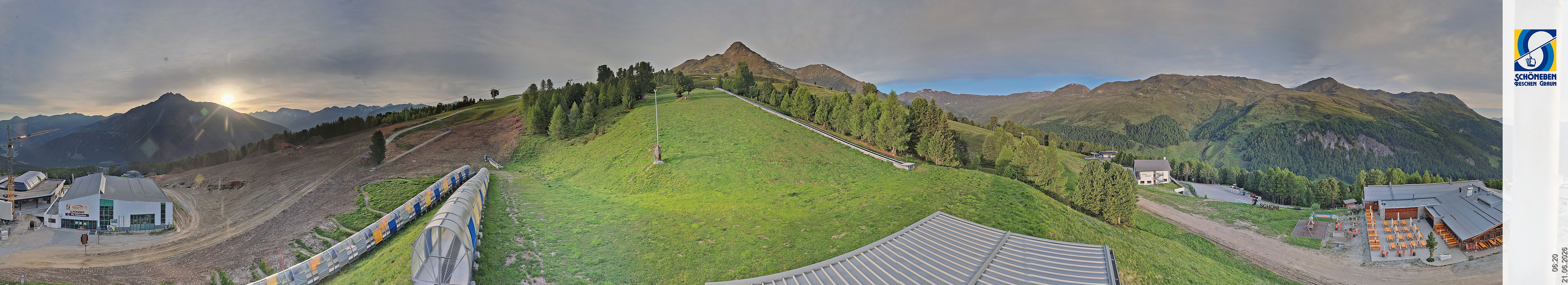 Archiv Foto Webcam Schöneben - Panoramablick von der Mittelstation