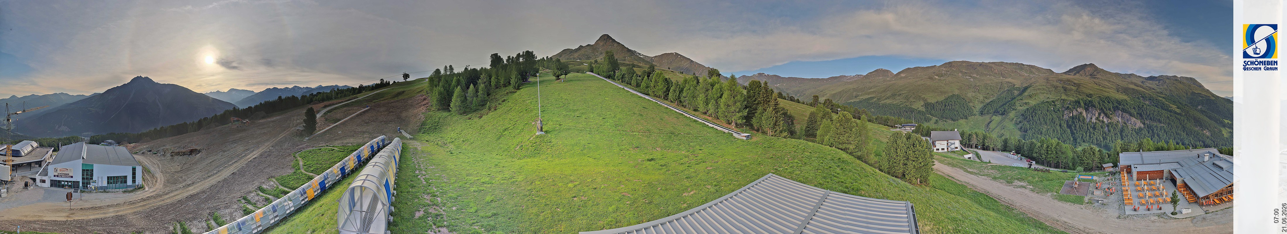 Archiv Foto Webcam Schöneben - Panoramablick von der Mittelstation