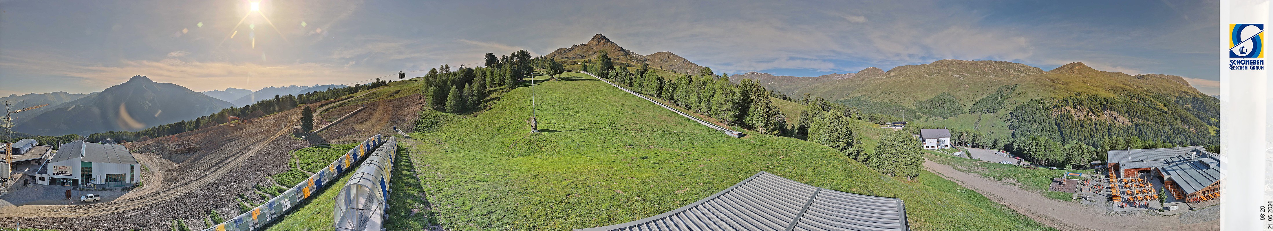Archiv Foto Webcam Schöneben - Panoramablick von der Mittelstation