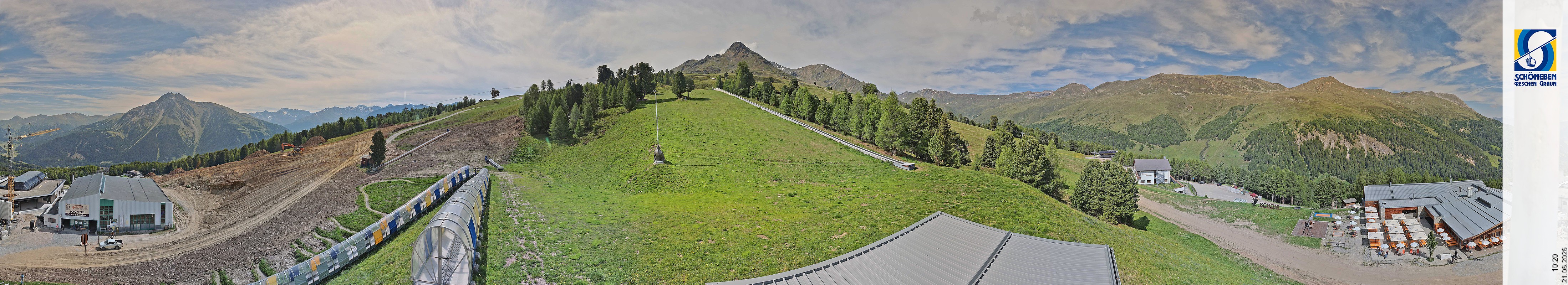 Archiv Foto Webcam Schöneben - Panoramablick von der Mittelstation