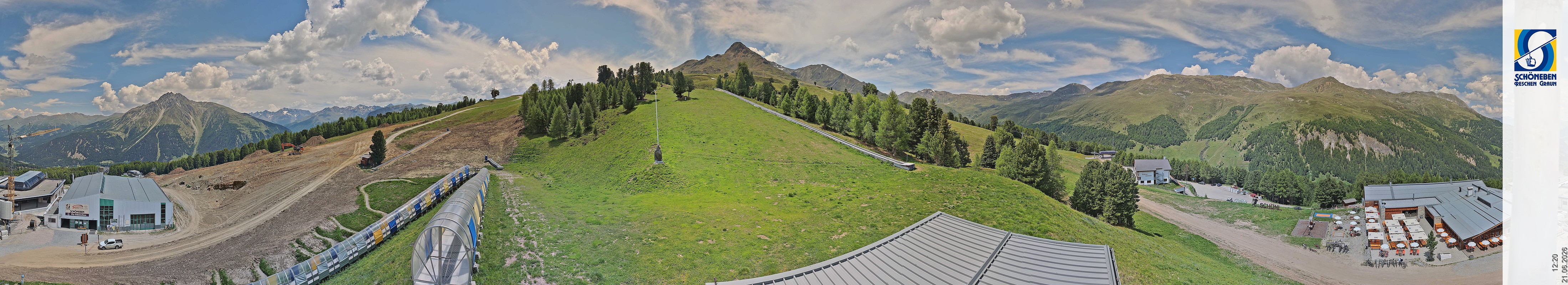 Archiv Foto Webcam Schöneben - Panoramablick von der Mittelstation