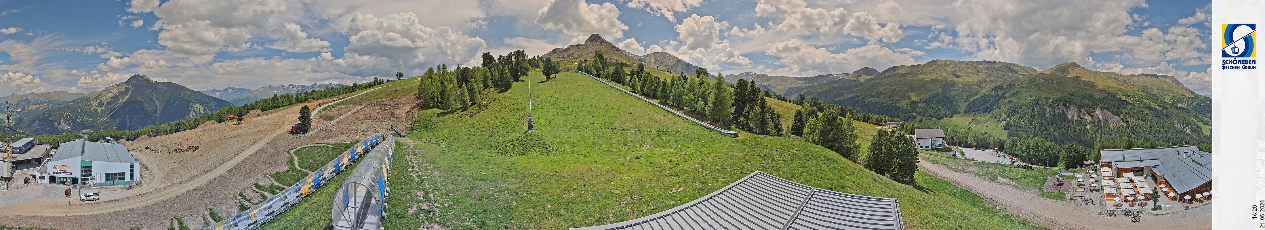 Archiv Foto Webcam Schöneben - Panoramablick von der Mittelstation