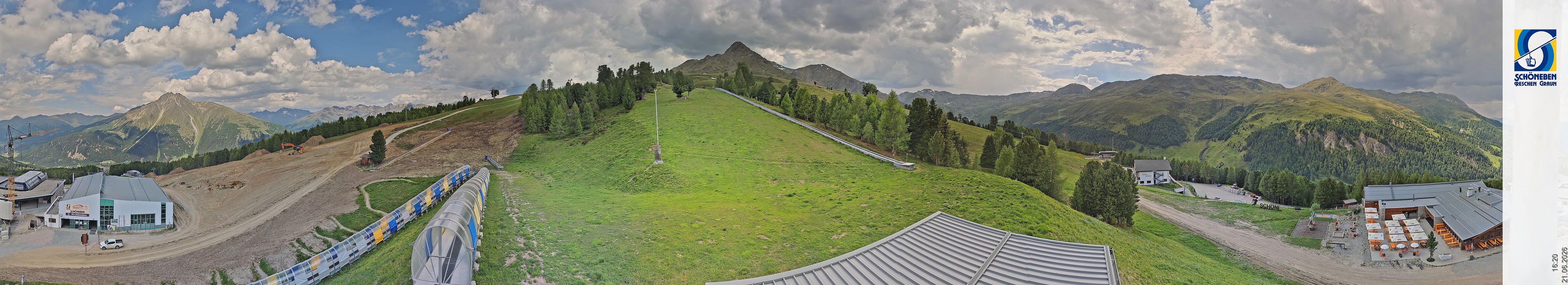 Archiv Foto Webcam Schöneben - Panoramablick von der Mittelstation