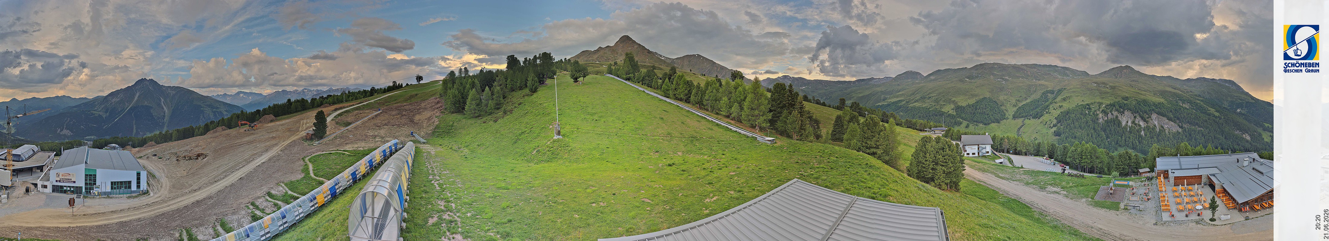 Archiv Foto Webcam Schöneben - Panoramablick von der Mittelstation
