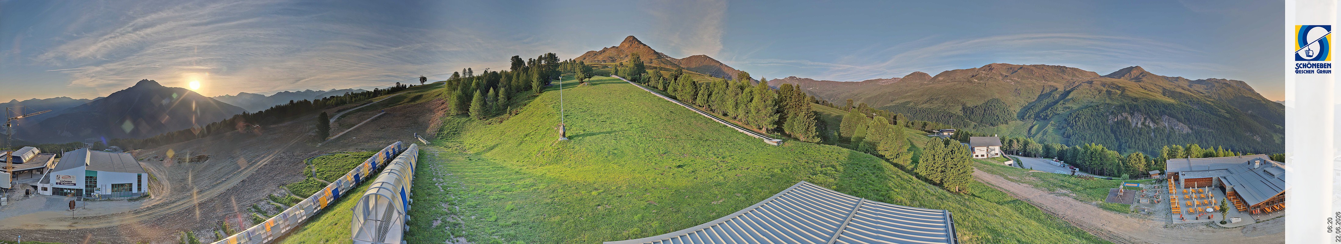 Archiv Foto Webcam Schöneben - Panoramablick von der Mittelstation