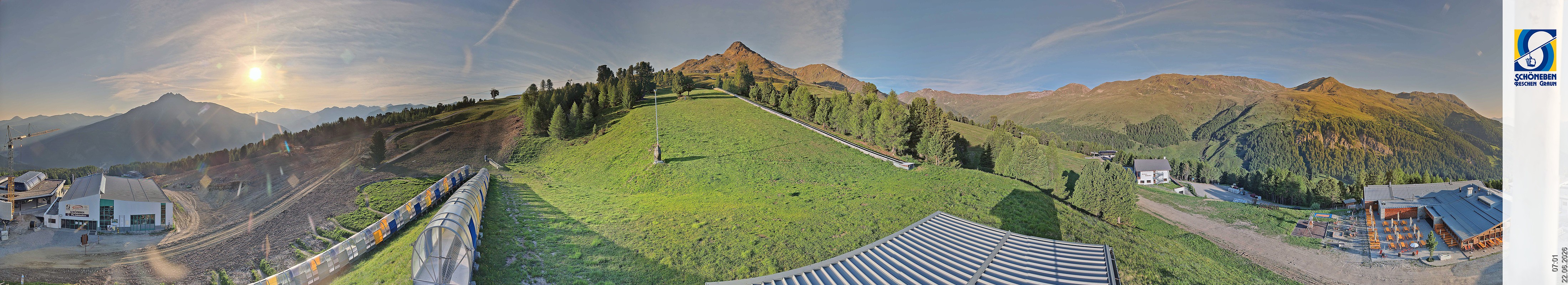 Archiv Foto Webcam Schöneben - Panoramablick von der Mittelstation