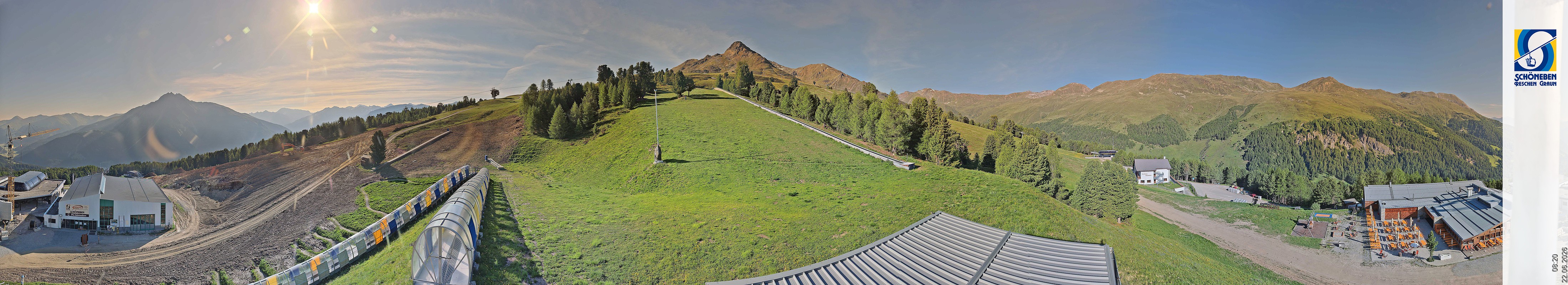 Archiv Foto Webcam Schöneben - Panoramablick von der Mittelstation