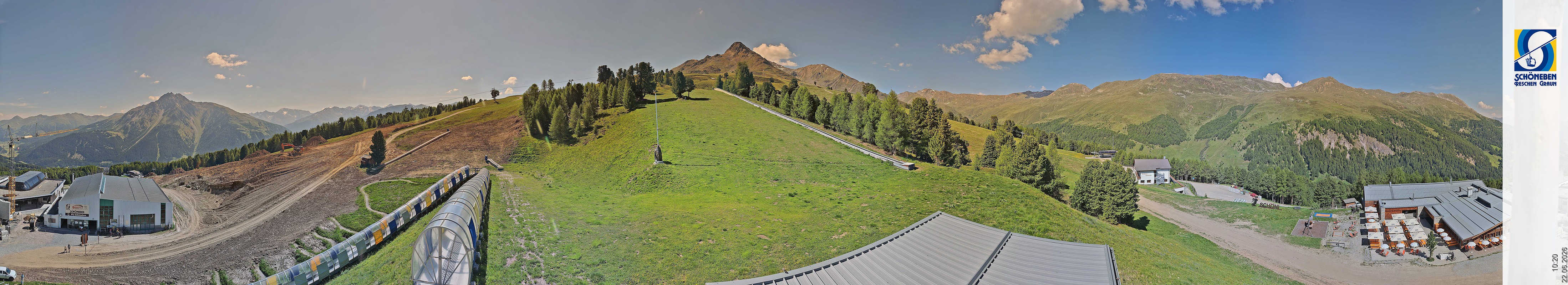 Archiv Foto Webcam Schöneben - Panoramablick von der Mittelstation