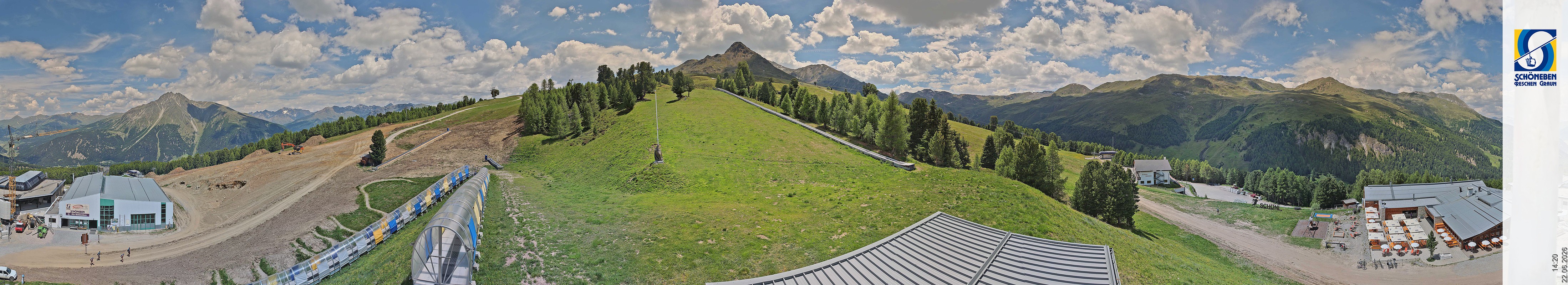 Archiv Foto Webcam Schöneben - Panoramablick von der Mittelstation