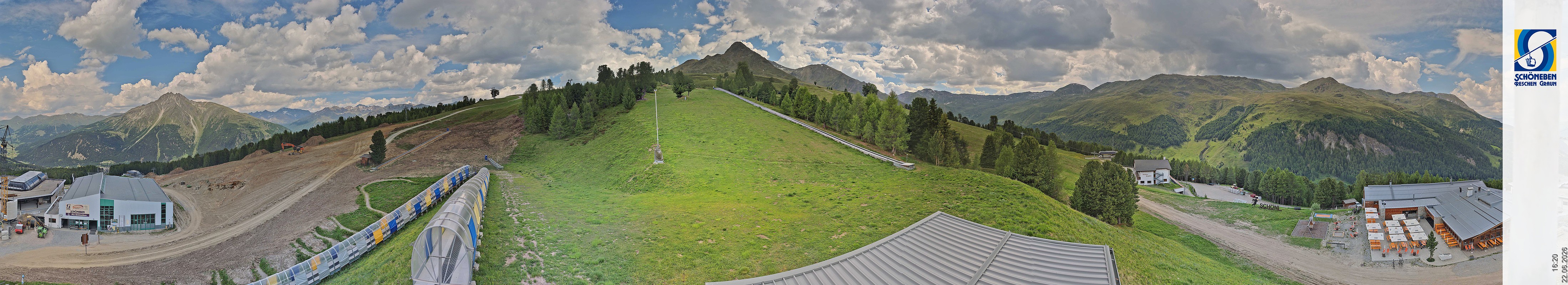 Archiv Foto Webcam Schöneben - Panoramablick von der Mittelstation