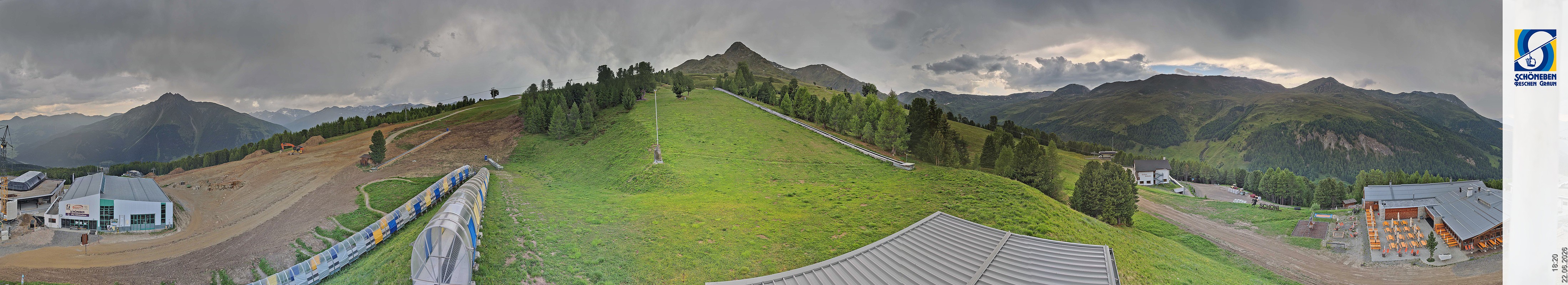 Archiv Foto Webcam Schöneben - Panoramablick von der Mittelstation