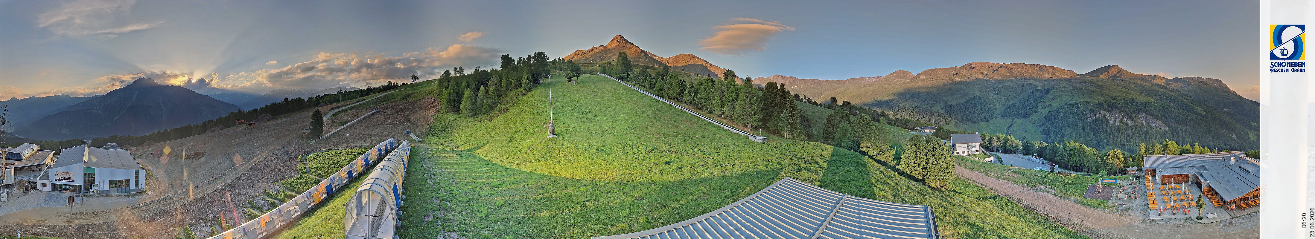 Archiv Foto Webcam Schöneben - Panoramablick von der Mittelstation