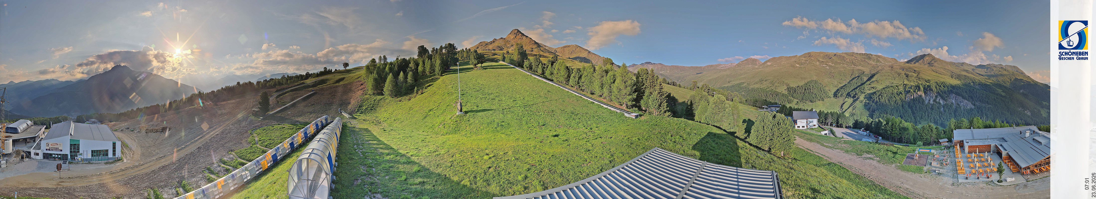 Archiv Foto Webcam Schöneben - Panoramablick von der Mittelstation
