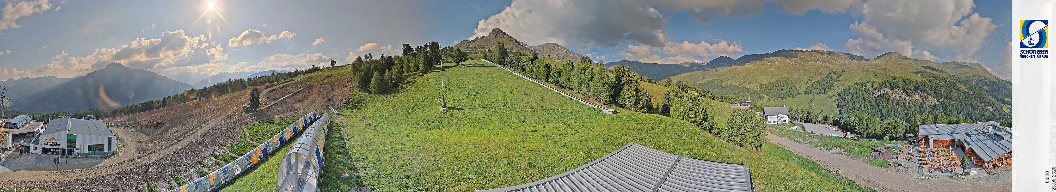 Archiv Foto Webcam Schöneben - Panoramablick von der Mittelstation