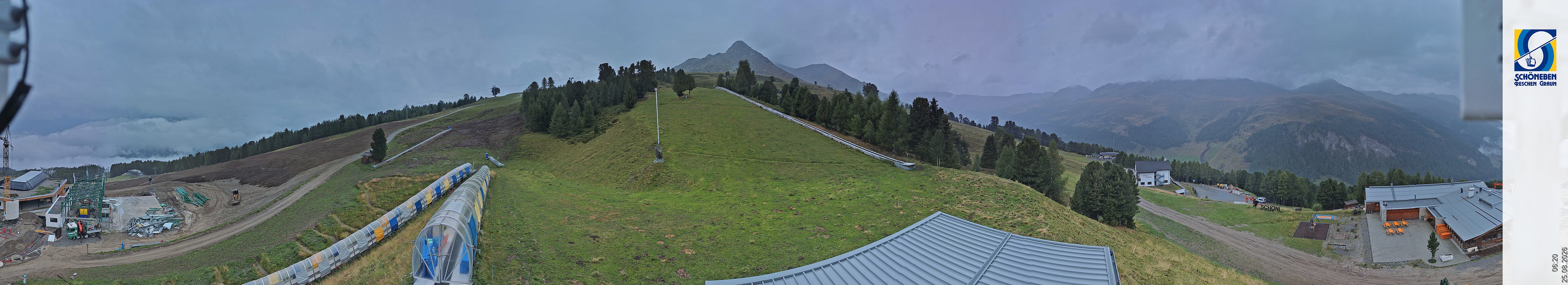 Archiv Foto Webcam Schöneben - Panoramablick von der Mittelstation