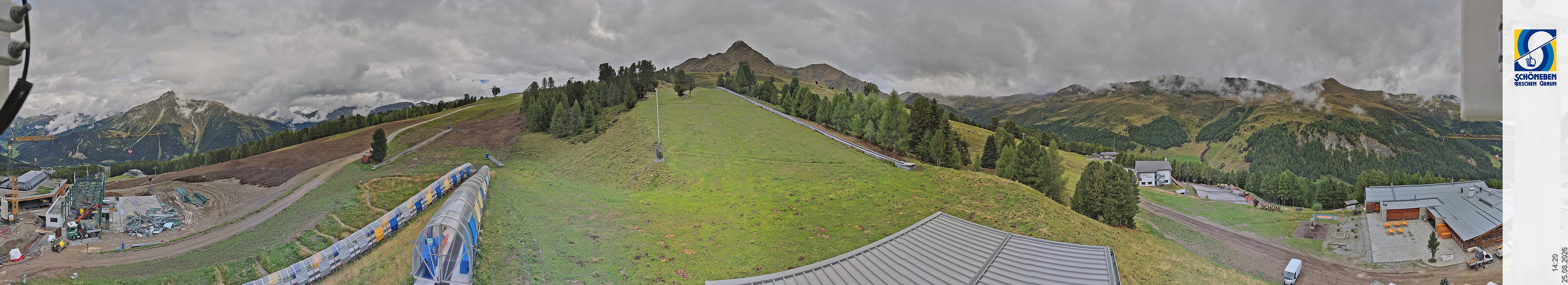Archiv Foto Webcam Schöneben - Panoramablick von der Mittelstation
